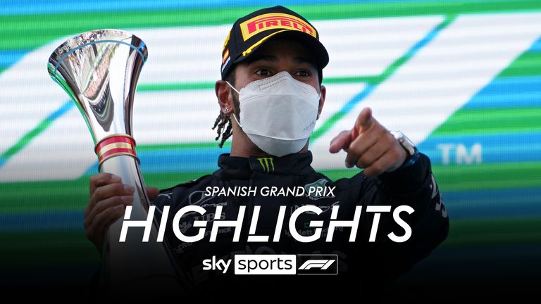 Watch the best bits from the Spanish GP at Barcelona as Lewis Hamilton and Max Verstappen went head-to-head for victory again.