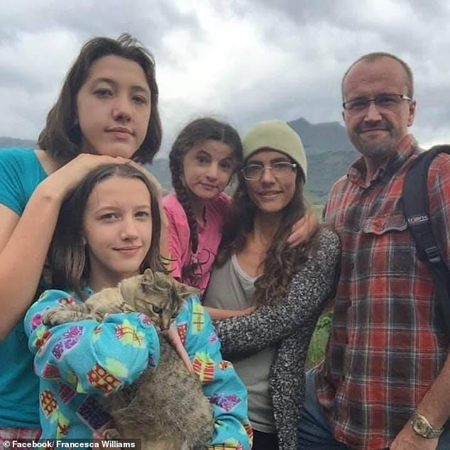 Francesca Williams, her husband Michael, and their three daughters Rachel, Renee and Rebekah. They all lived at the farm in Vilcabamba, Ecuador