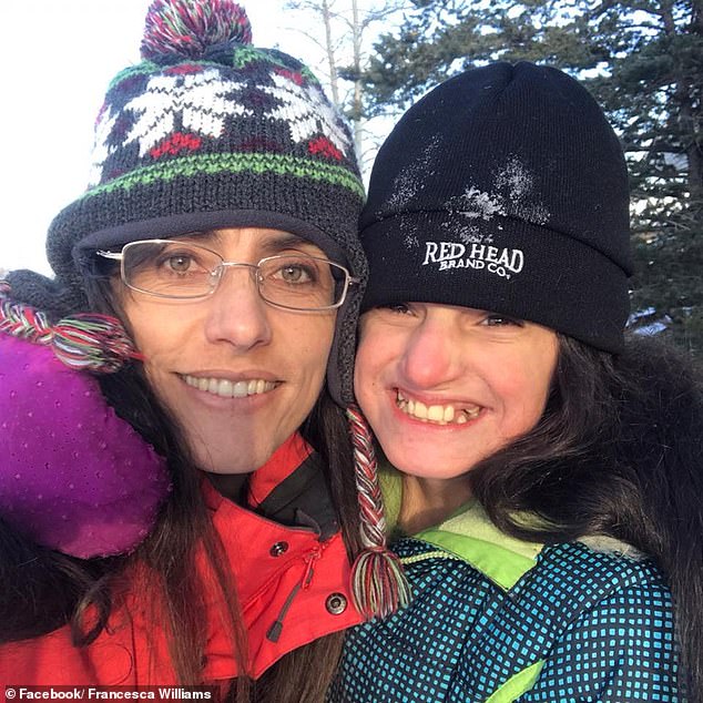 Francesca (left) pictured with one of her daughters