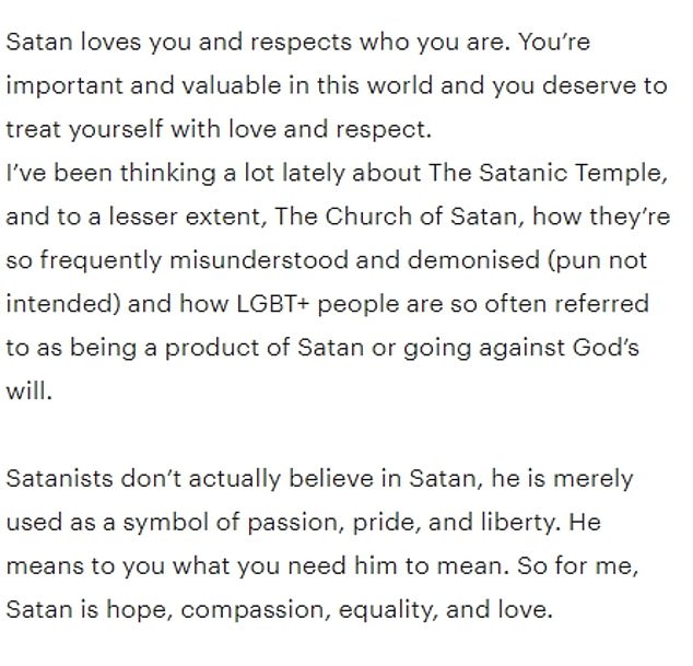 A description on Abprallen's Etsy store details the designer's interpretation of Satan