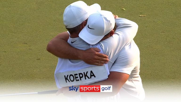 Watch the moment that Brooks Koepka claimed a third PGA Championship with a two-shot victory at Oak Hill