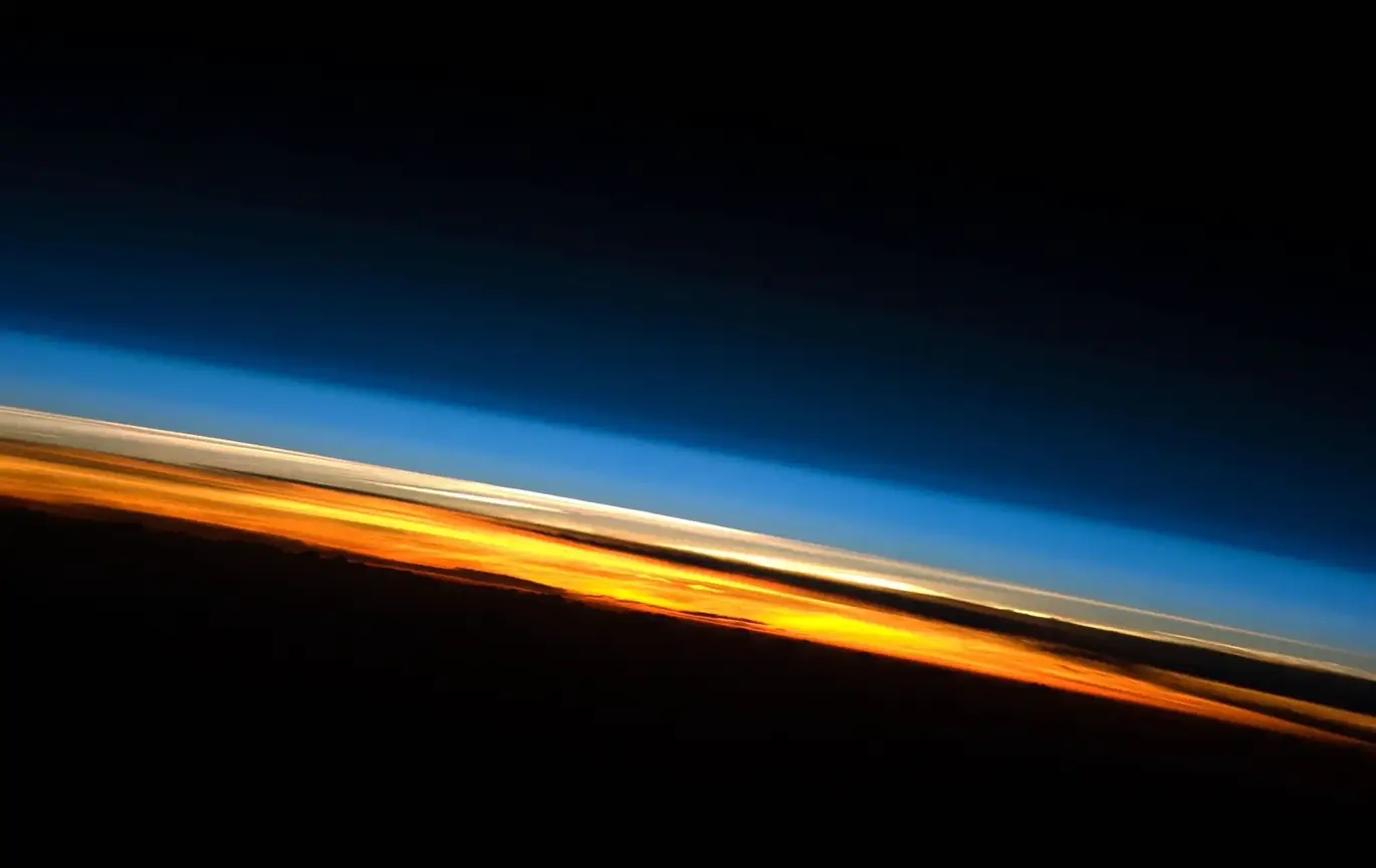 Earth Atmosphere Layers From ISS