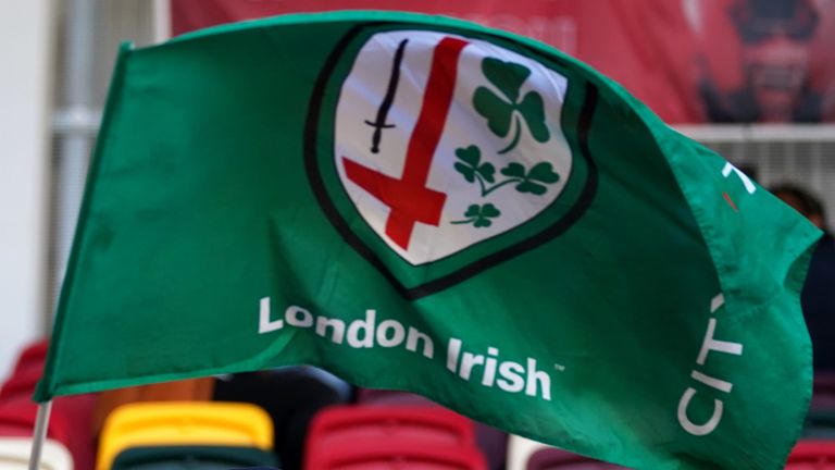 London Irish v Exeter Chiefs - Gallagher Premiership - Brentford Community Stadium
London Irish fans inside the stand before the Gallagher Premiership match at the Brentford Community Stadium, London. Issue date: Tuesday May 18, 2021.