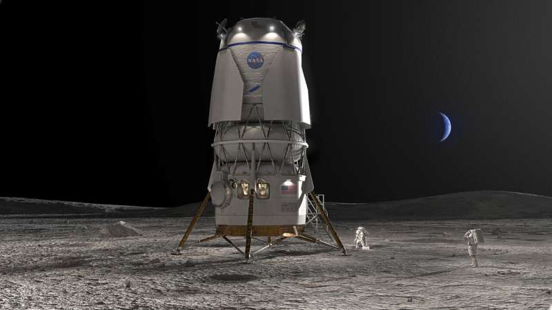 NASA picks Bezos' Blue Origin to build lunar landers for moonwalkers