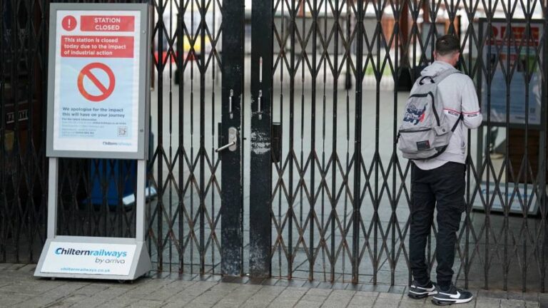 Train drivers in it for ‘long haul’, says UK rail union chief as new strikes start