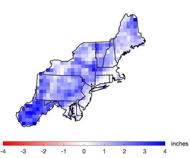 Extreme precipitation in the Northeast to increase 52% by the end of the century, study predicts