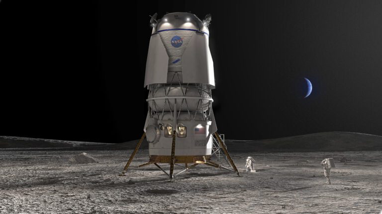 NASA picks Bezos’ Blue Origin to build lunar landers for moonwalkers