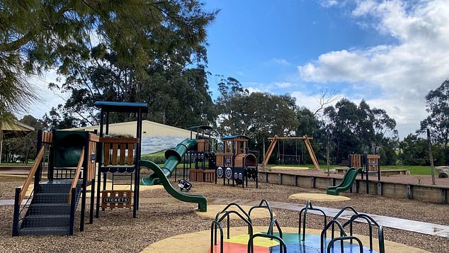 The terrifying incident unfolded at Centenary Park in Yinnar in central Gippsland