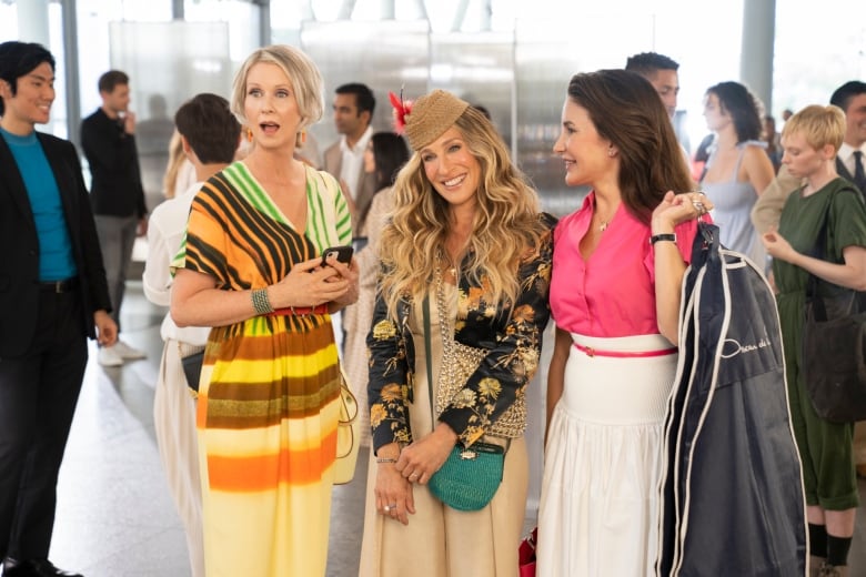 Three well-dressed women