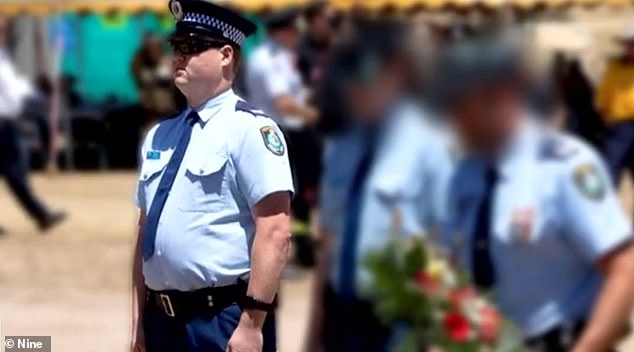 The state's top cop continues to refuse to watch footage of 188cm tall, 140kg Senior Constable Kristian White (above) firing his Taser into the chest of 157cm tall (five foot two), 43kg Mrs Nowland