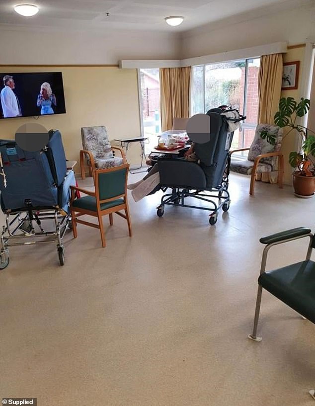 Inside the lounge room of Yallambee nursing home at Cooma where Clare Nowland, 95,  was living peacefully until her Tasering by a policeman a third of her age and, at 140kg, three times the 43kg great grandmother's size