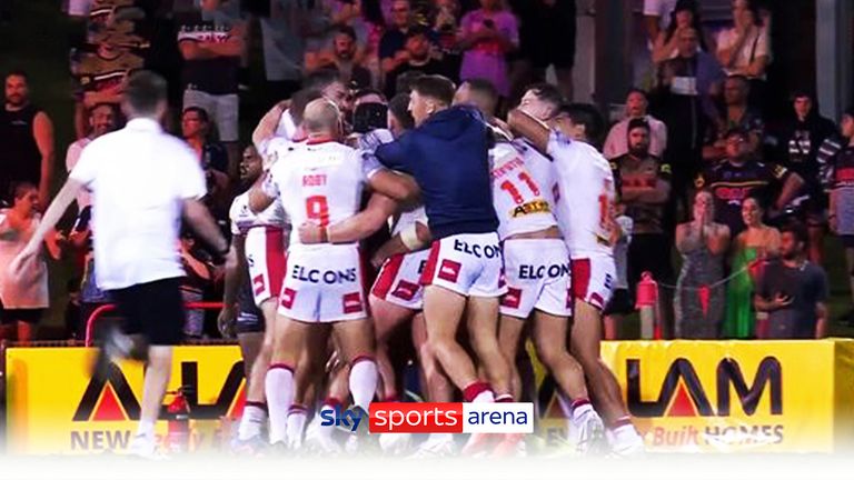 A drop goal from Lewis Dodd in golden point saw St Helens beat Penrith Panthers in the 2023 World Club Challenge