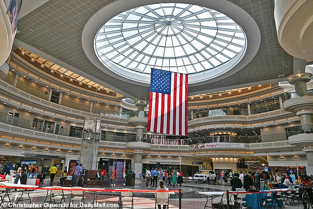 ATLANTA: Passengers filled the atrium at Atlanta's international airport as travel chaos continued on Thursday