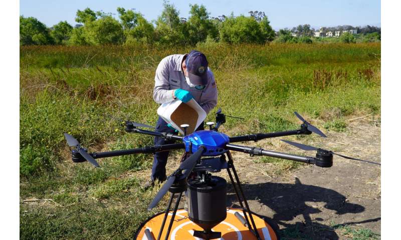 Drone deployed to fight mosquitoes in Southern California