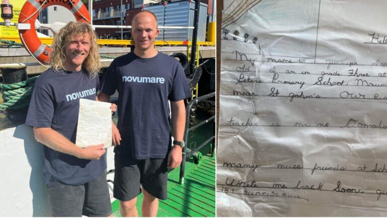 #TheMoment a 35-year-old message from Canada washed up in Norway