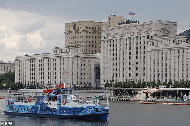 The Russian Defence Ministry building in Moscow, Russia, 26 June 2023