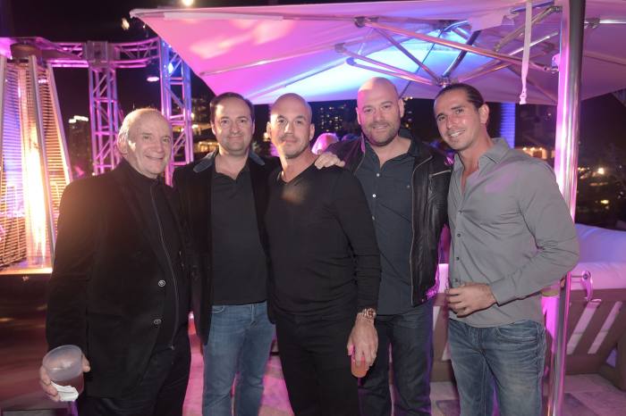 Michael Shvartsman, second from left, and Gerald Shvartsman, second from right, in Miami in 2016