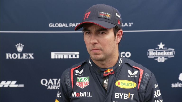 Red Bull driver Sergio Perez reflects on a frustrating qualifying session after he was dropped out in Q2 after a deleted lap time.