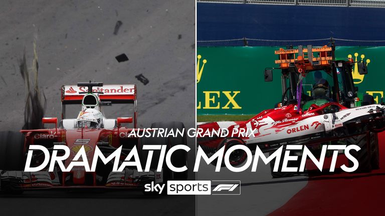 Look back at some of the most dramatic moments throughout the years at the Austrian Grand Prix