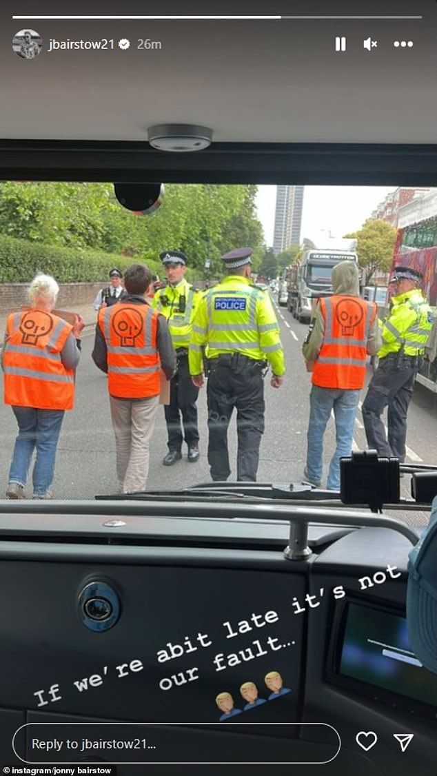 England cricket team delayed by Just Stop Oil protestors en route to Lord’s for Ireland Test match