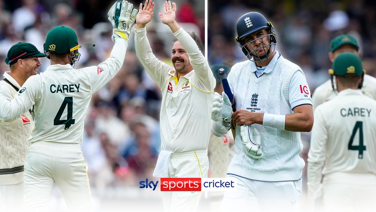 England lose their last three wickets for just one run as Australia polish off the tail to earn a lead of 91 runs after the first innings of the second Ashes Test match at Lord&#39;s.