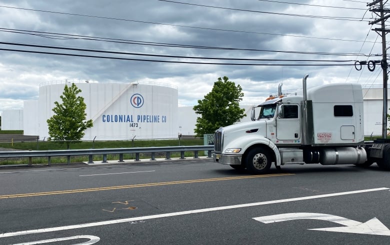 a truck owned by the colonial pipeline is shown 