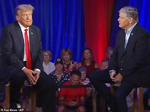 Trump tells town hall he once urged Sean Hannity NOT to joke Biden’s condition