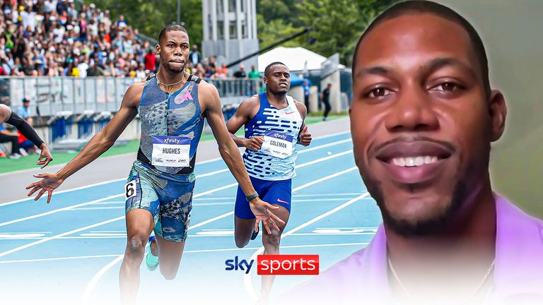 Great Britain men's 100m record holder Zharnel Hughes says it's been amazing working with Usain Bolt's former coach, Glen Mills