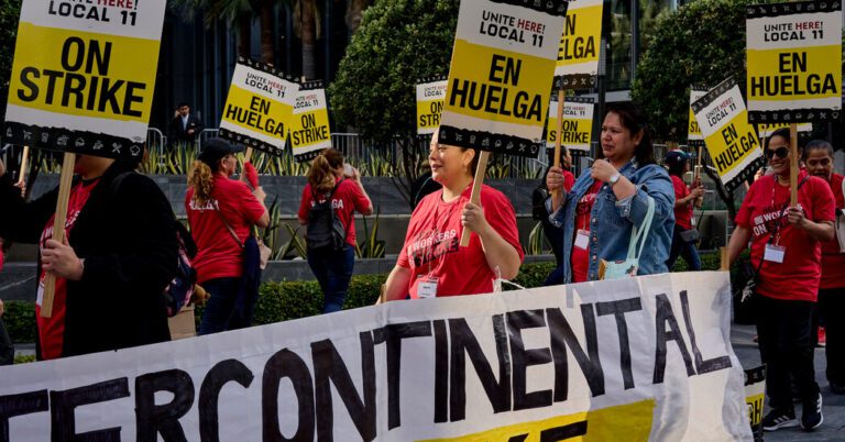 Los Angeles Hotel Workers Go on Strike