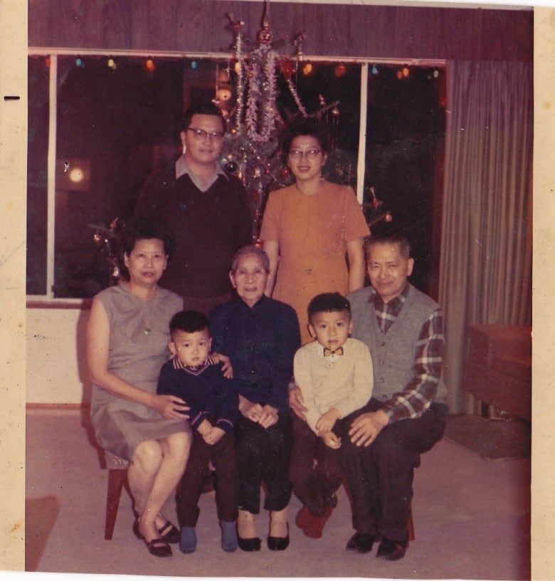 Henry Yu, whose grandparents were forced apart by the 1923 Chinese Exclusion Act, celebrates Christmas with his family in 1971.  