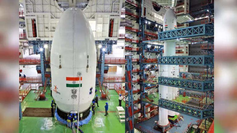 Chandrayaan-3 spacecraft mated with LVM3 heavy rocket, ISRO shares images