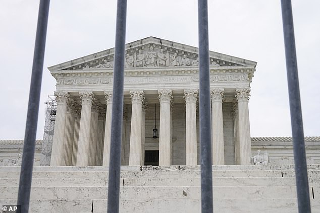 Trump discussed his nominations for Supreme Court justices during the speech