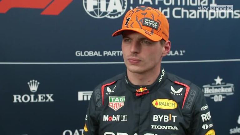 Max Verstappen says he was happy to achieve pole position for the Austrian GP