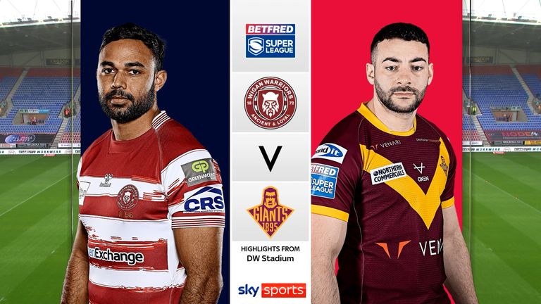 Highlights of the Betfred Super League match between Wigan Warriors and Huddersfield Giants