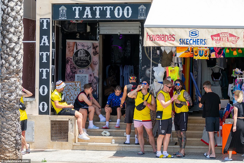 More daring customers risk the tattoo parlour - getting an eternal reminder of their summer trip