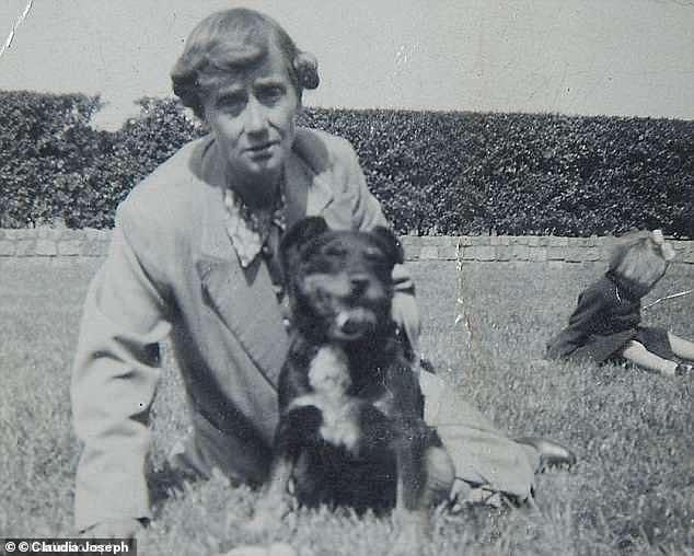 Kate’s maternal great-grandmother Edith Goldsmith, pictured with dog Bonnie, had struggled to make ends meet as a ­widowed mother of six, but held the family together