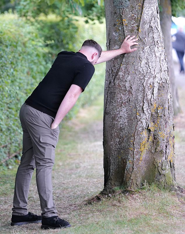 One reveller looked a little worse for wear after a boozy day at Henley