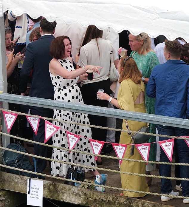 Many fans took part in a boogie on the riverside well into the evening