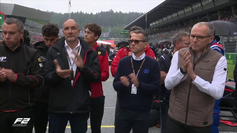 F2 pays tribute to Dilano van 't Hoff after the 18-year-old died following an incident during the Formula Regional European Championship race at Spa-Francorchamps