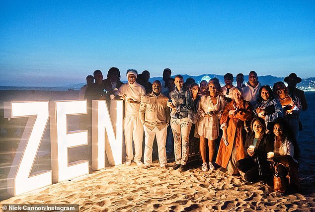 In memory: Earlier last month in June, Cannon commemorated his late baby boy's birthday by spending time at the beach with loved ones