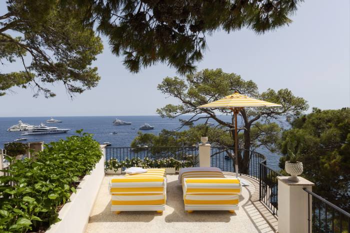 The rooftop at La Torricella, Capri