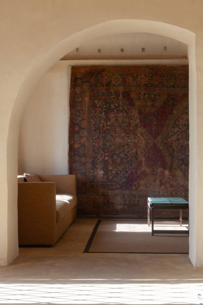 A reception room at Casino Doxi Stracca in Puglia