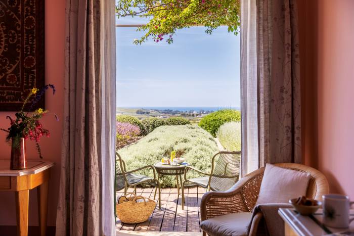 A bedroom at Planeta Estate’s La Foresteria