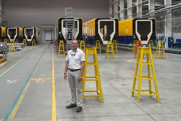 Dmitry Logashin of Swiss train maker Stadler, which cut its Belarusian workforce to 200 from a peak of 1,600 after the war in Ukraine began