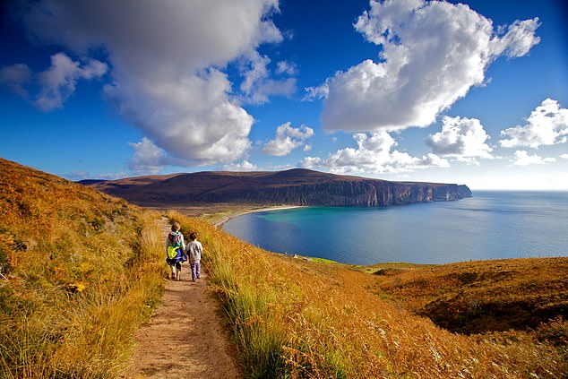 Pictured is the path back to Rackwick from The Old Man of Hoy, on the island of Hoy in Orkney