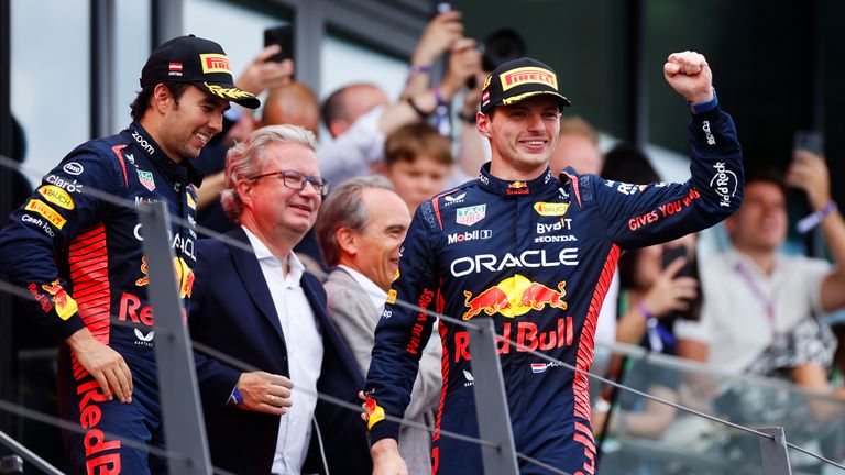 Max Verstappen and Sergio Perez gave Red Bull their fifth double podium of the 2023 F1 season