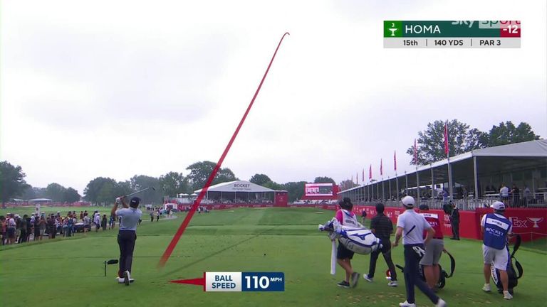 Max Homa produced a special shot as he hit an ace on the 15th hole during the Rocket Mortgage Classic and celebrated in a very casual fashion!