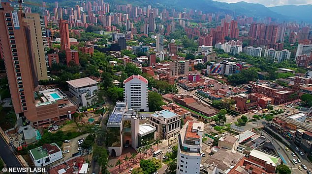 The couple in Medellin, Colombia (pictured), were stunned to discover that the man had got the woman pregnant after he underwent a vasectomy at a health clinic