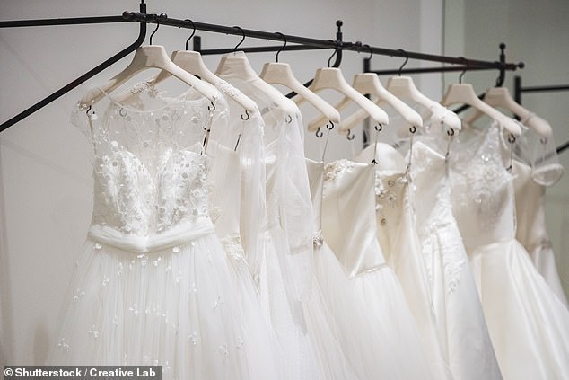 The women both change the same dress 'in slightly different colours' for the big day