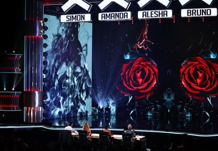 The Britain’s Got Talent judges watch an act during the 2023 run of the show.